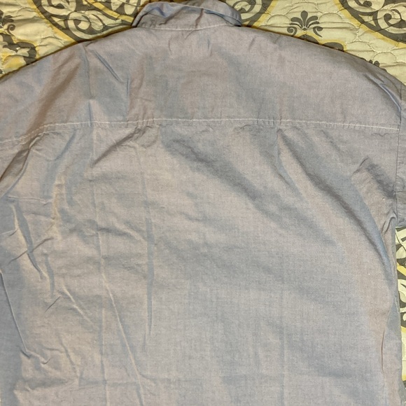 Everlane Womens Short Sleeve Soft Blue Kaftan Popover Blouse Size 8 - Picture 11 of 11